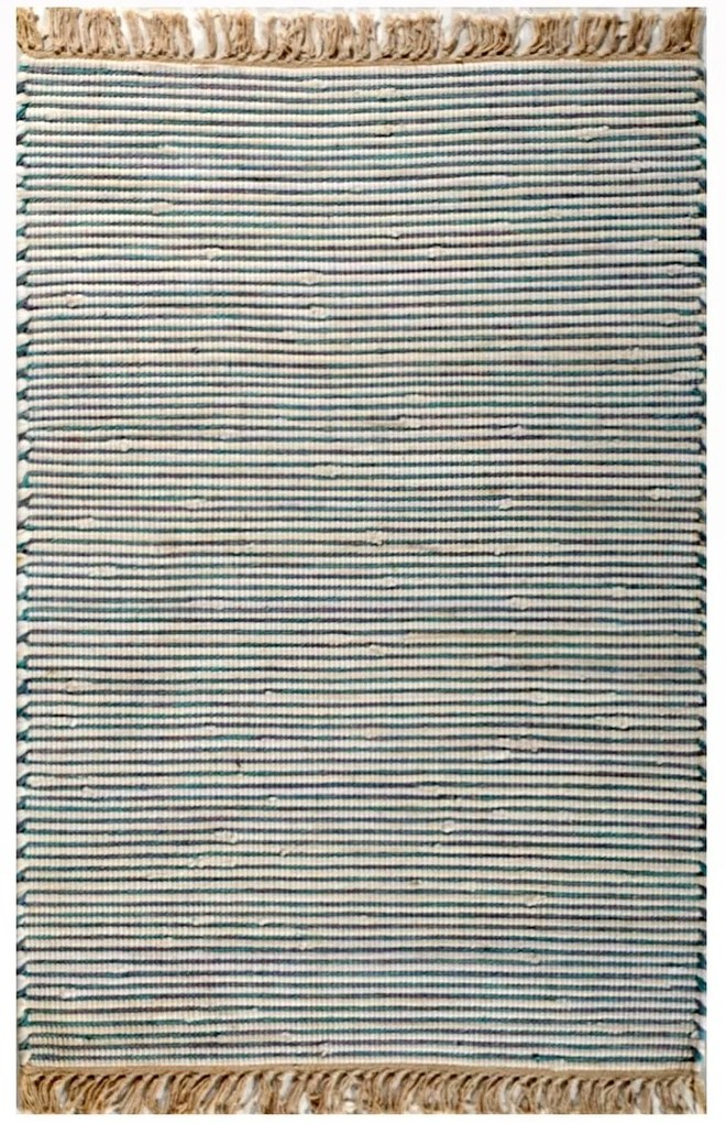 Χαλί Natura 30160-11 White-Blue Merinos 67X150cm