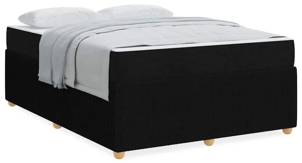 vidaXL Σκελετός Κρεβατιού Άλλο Μαύρο 160 x 200 cm ύφασμα