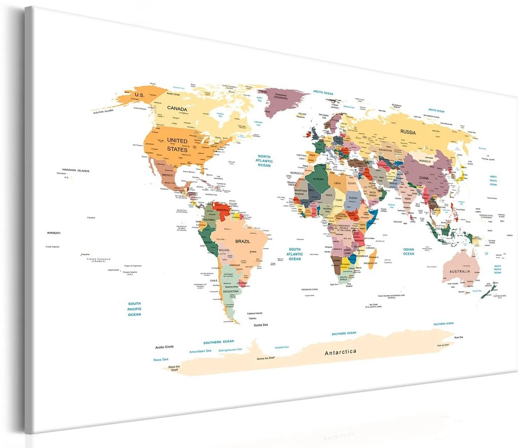 Πίνακας - World Map: Travel Around the World 90x60