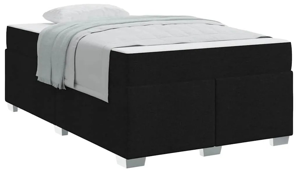vidaXL Σκελετός Κρεβατιού Μαύρο 120 x 190 cm ύφασμα