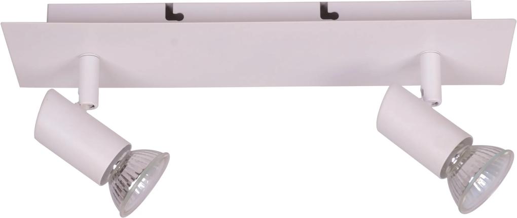 InLight Επιτοίχιο σποτ από μέταλλο σε λευκή απόχρωση 2XGU10 D:25cm 9078-2Φ-Λευκό