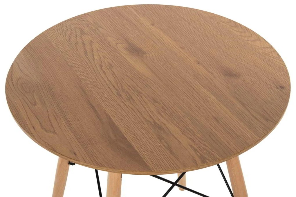 ΤΡΑΠΕΖΙ ΣΤΡΟΓΓΥΛΟ MINIMAL HM0060.04 ΦΥΣΙΚΟ ΧΡΩΜΑ MDF-ΠΟΔΙΑ ΟΞΙΑΣ ΣΕ ΦΥΣΙΚΟ ΧΡΩΜΑ Φ60Χ76Υεκ.