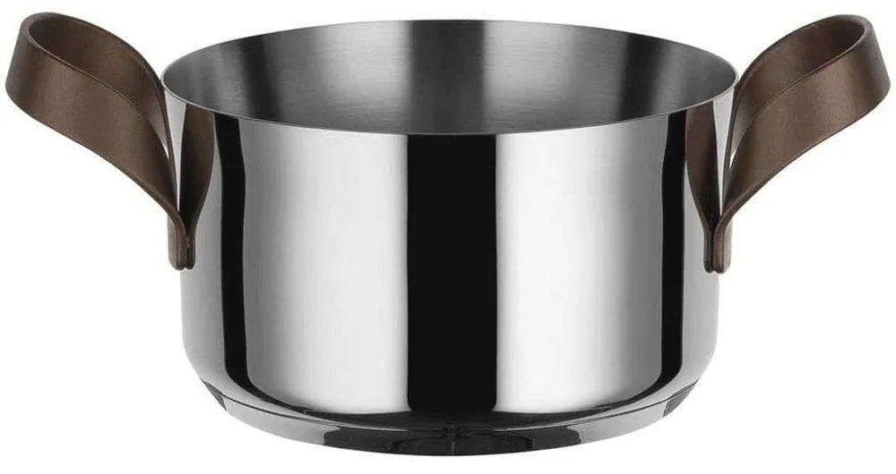 Κατσαρόλα Edo PU101/16 Φ16x25x10cm 1300ml Silver-Brown Alessi 16 cm Stainless Steel