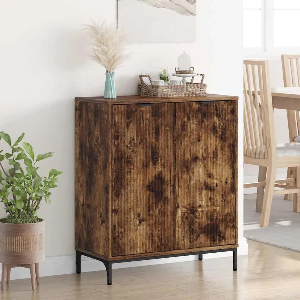 vidaXL Πλαϊνό γραφείο Καπνιστή δρυς 69.5 x 33 x 82 εκ.