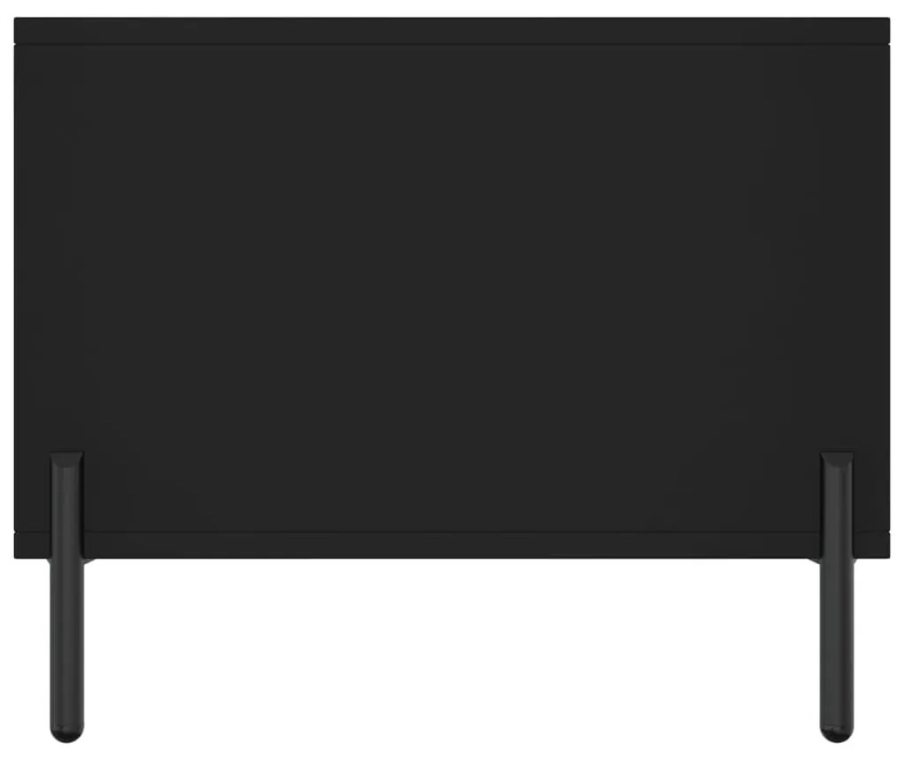 vidaXL Τραπεζάκι Σαλονιού Μαύρο 90x50x40 εκ. Επεξεργασμένο Ξύλο