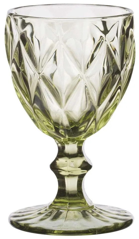 Ποτήρι Κρασιού Kare 52.703.54 230ml Green Cryspo Trio Γυαλί