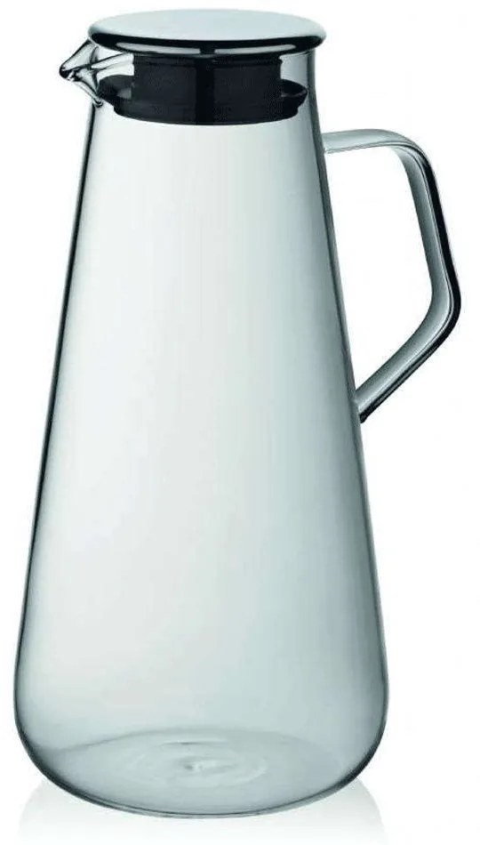 Κανάτα Fontana 12418 Φ11x25,5cm/1,5Lt Clear-Inox Kela Steel,Glass