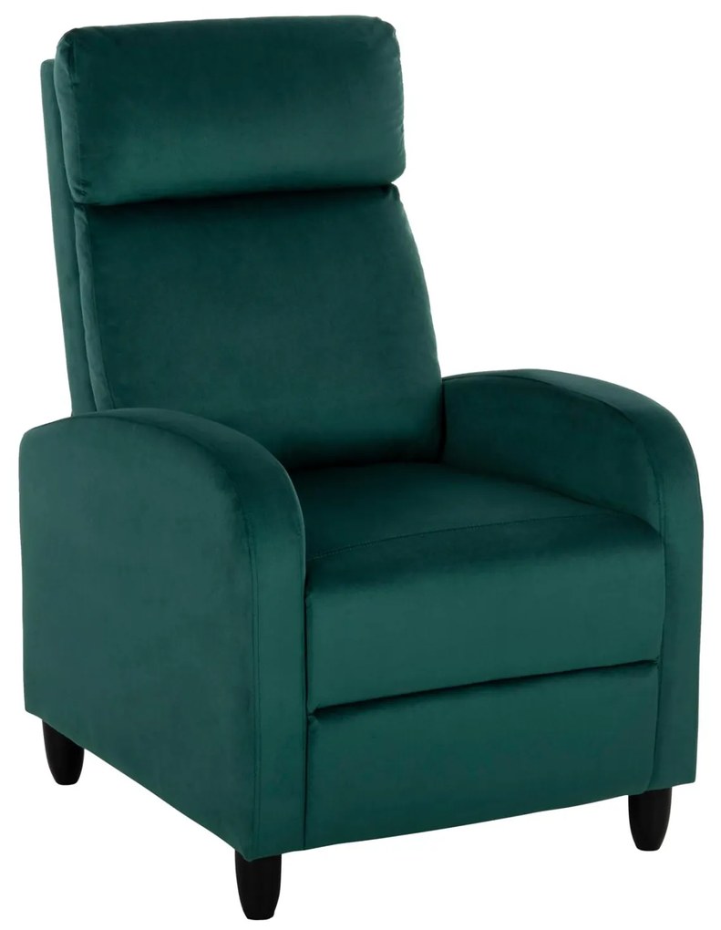 Πολυθρόνα HIBER RELAX C9782.03 Βελούδο Κυπαρισσί 67,5x90x104Υ εκ. 67.5x90x104 εκ.