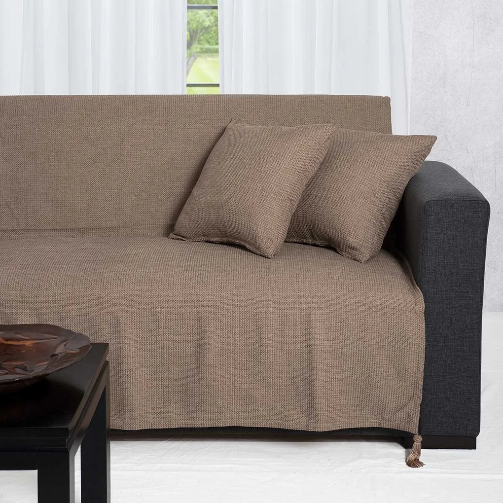 Ριχτάρι Τριθέσιου Καναπέ (180x300) Silk Fashion 9925 Σπαγγί