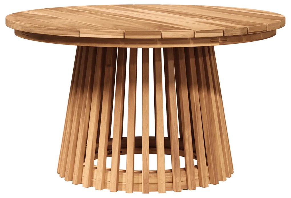vidaXL Τραπέζι Καφέ Κήπου Ø70x40 εκ Μασίφ Ξύλο Teak