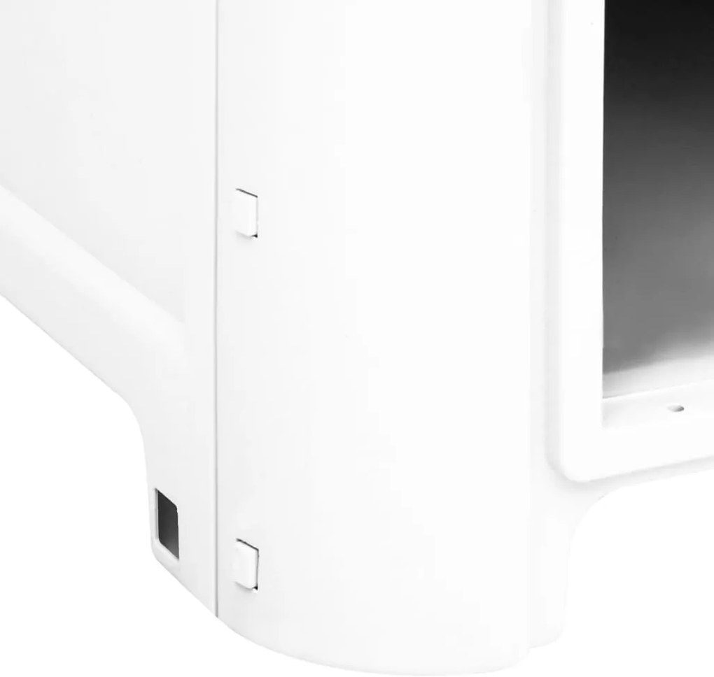 vidaXL Σπιτάκι Σκύλου Γκρι 59 x 75 x 66 εκ. από Πολυπροπυλένιο