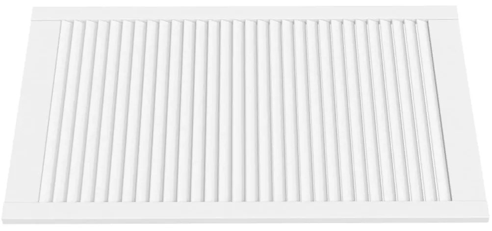 vidaXL Πορτάκια με Περσίδες 4 τεμ Λευκά 99,3x59,4 εκ Μασίφ Ξύλο Πεύκου