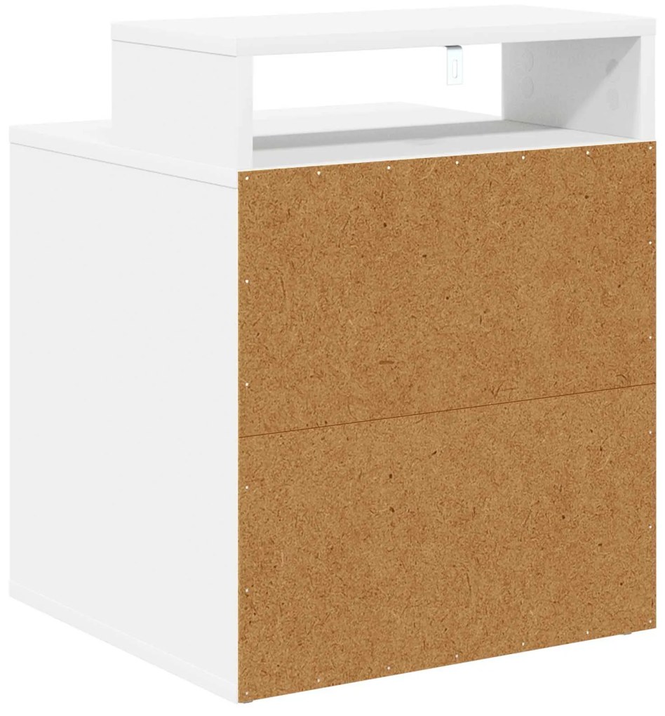 vidaXL Σπίτι Γάτας Λευκό 42,5 x 40 x 53,5 εκ Επεξεργασμένο ξύλο