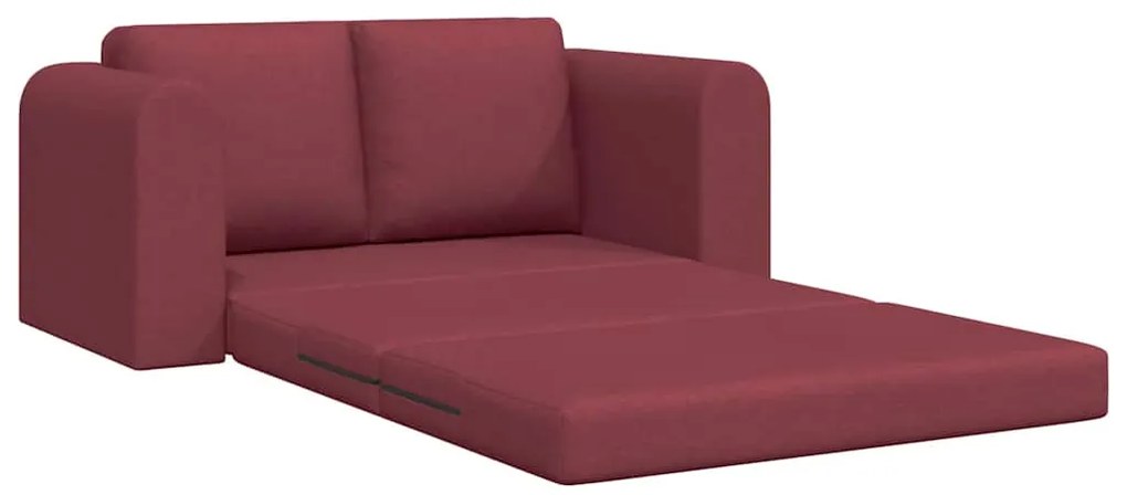 vidaXL Κρεβάτι καναπές Μπορντό 148 x 71 x 83 εκ. ύφασμα