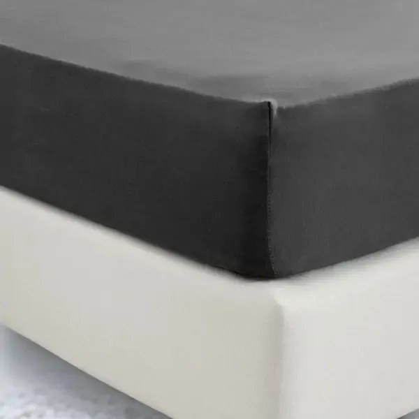 Σεντόνι με λάστιχο Jersey 160x200+40 Night Black 5510134