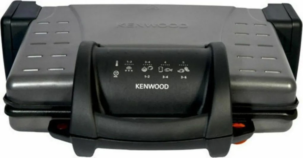 Kenwood HG210 Τοστιέρα Ψηστιέρα με 4 θέσεις Τοστ και Αποσπώμενες Πλάκες 2100W, Γκρι