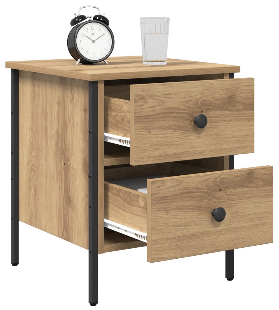 vidaXL Κομοδίνο Artisan Oak 40x42x50 εκ. Επεξεργασμένο Ξύλο