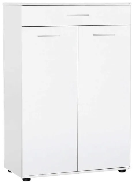 Lh-homefurniture Παπουτσοθήκη Antre Λευκή με συρτάρι 73x108x35cm AD_ADR-521-BB-1