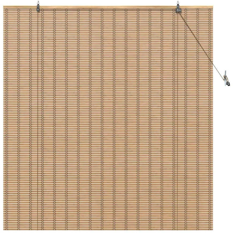 vidaXL Ρόλερ και Σκιάδια Ανοιχτό καφέ 140 x 160 cm Μπαμπού