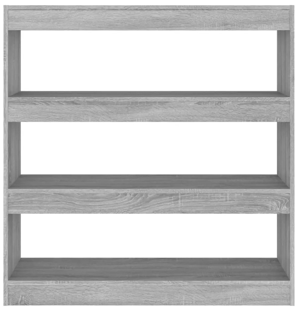 vidaXL Βιβλιοθήκη/Διαχωριστικό Χώρου Γκρι Sonoma 100 x 30 x 103 εκ.