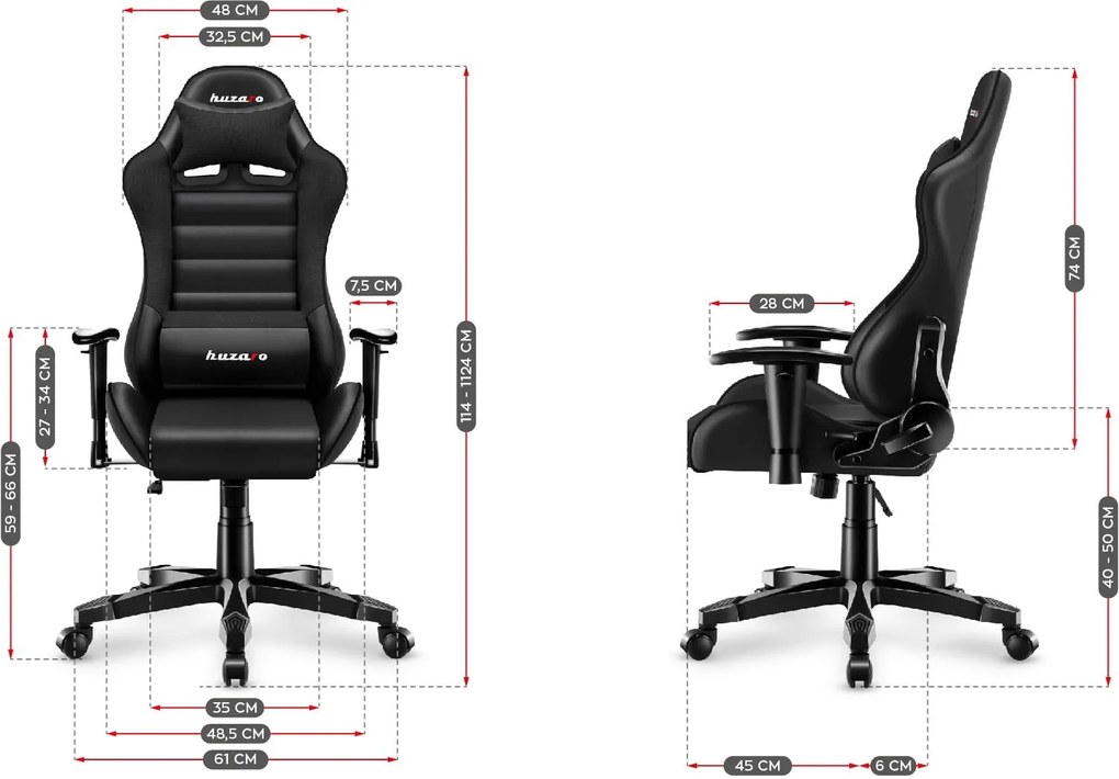 Καρέκλα Gaming Παιδική Huzaro Ranger 6.0-Roz