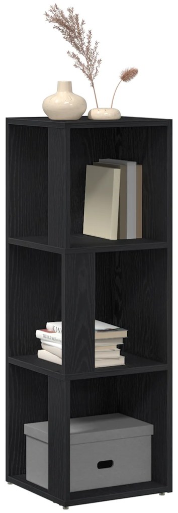 vidaXL Γωνιακό Ντουλάπι Μαύρο Δρυς 33x33x100 cm Επεξεργασμένο Ξύλο
