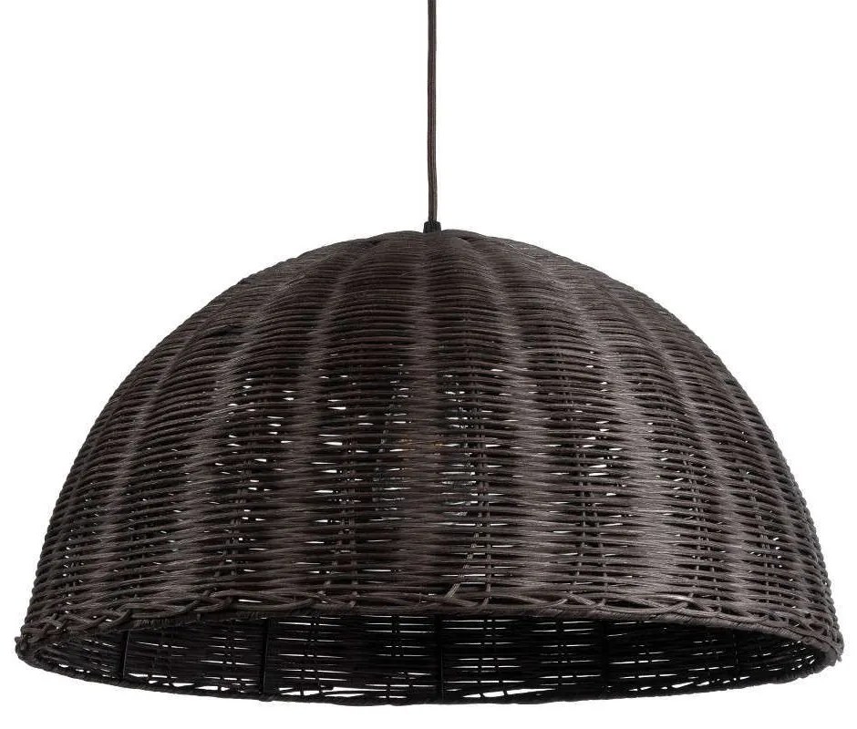 Φωτιστικό Οροφής Montana 02381 Φ50x25cm 1xE27 IP20 Dark Brown GloboStar