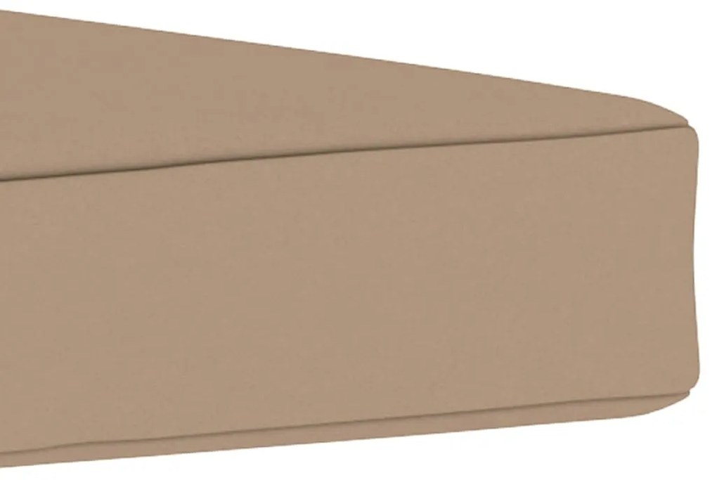 vidaXL Μαξιλάρα Δαπέδου / Παλέτας Taupe 60 x 61,5 x 6 εκ. Υφασμάτινη