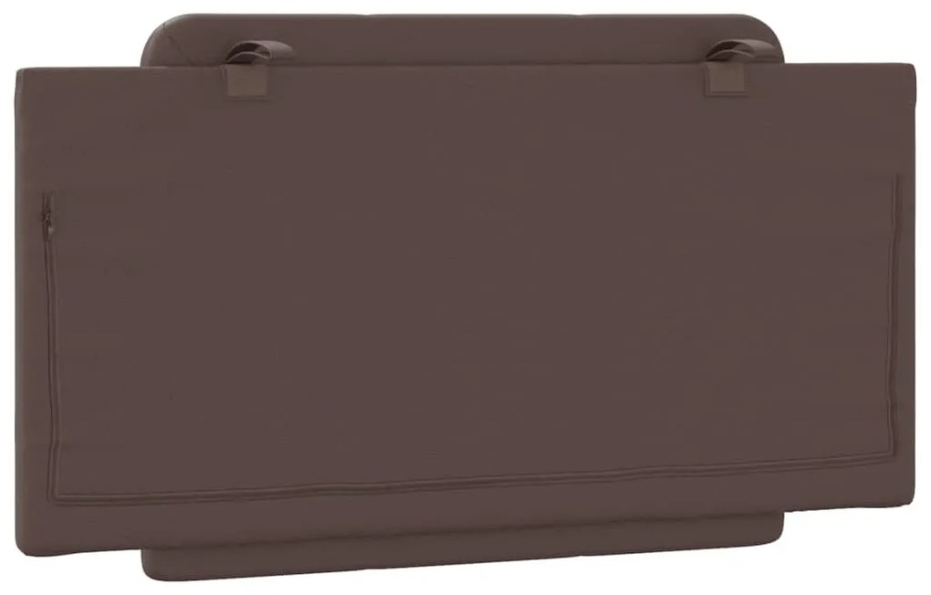 vidaXL Μαξιλάρι για Κεφαλάρι Zadar Καφέ 100 εκ. από Συνθετικό Δέρμα