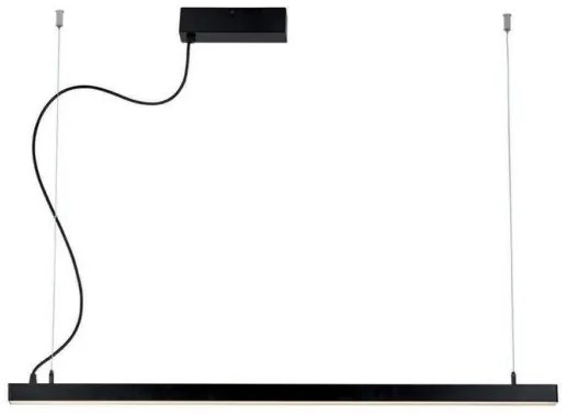 Φωτιστικό κρεμαστό LED Avenue Linear Systems λευκό μαύρο Viokef 3994601 Μαύρο