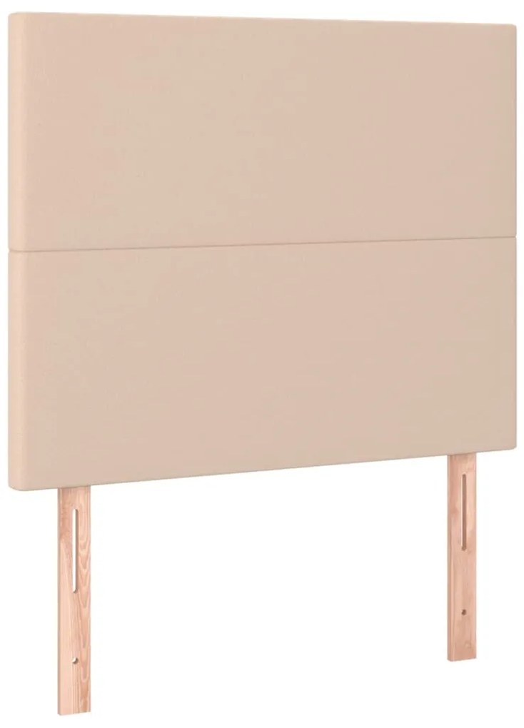 vidaXL Κεφαλάρια Κρεβατιού 2 τεμ. Καπουτσίνο 80x5x78/88 εκ. Συνθ.Δέρμα