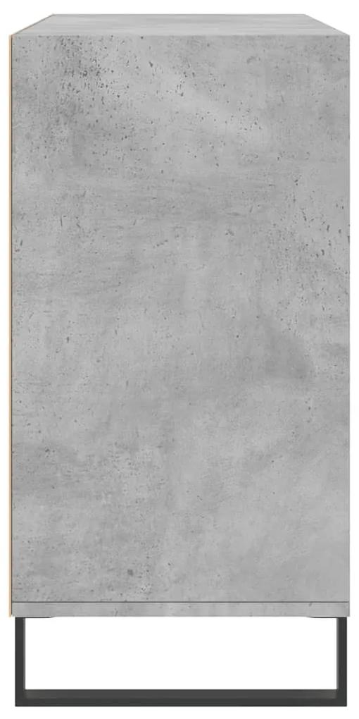 vidaXL Ραφιέρα Γκρι Σκυροδέματος 103,5 x 35 x 70 εκ. από Επεξεργ. Ξύλο
