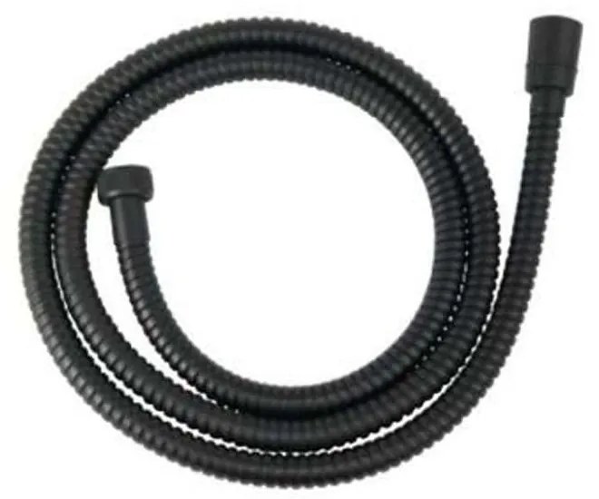 Σπιράλ Τηλεφώνου Ντους 150cm W33 Black Ferro Plastic
