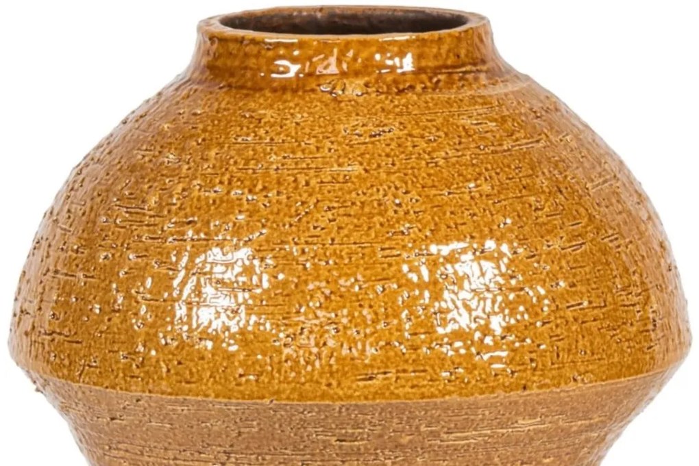 Vase DEKOCANDLE 44cm organic glazed pot DCT-120-0051