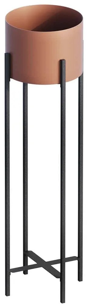 Κασπώ 247HFM1194 23x23x78cm Black-Copper Aberto Design Μέταλλο