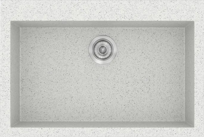 Νεροχύτης Κουζίνας Sanitec Classic 338 Ένθετος 70x50 εκ. - Granite White