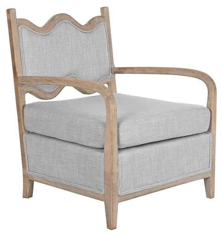 Πολυθρόνα DKD Home Decor 66 x 70 x 88 cm 70 x 73 x 88 cm Έλατο Ανοιχτό καφέ Ανοιχτό Γκρι
