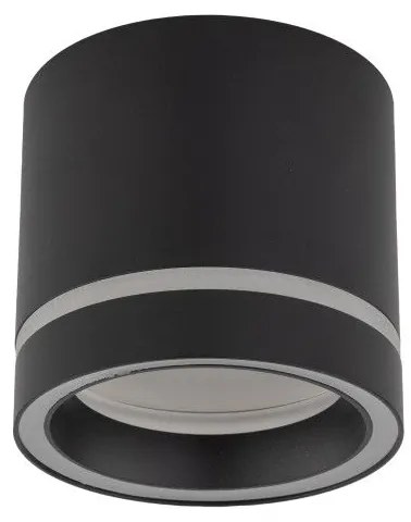 Πλαφονιέρα Φωτιστικό Οροφής GX53 10W IP20 Jet TK Lighting 4351 Μαύρο