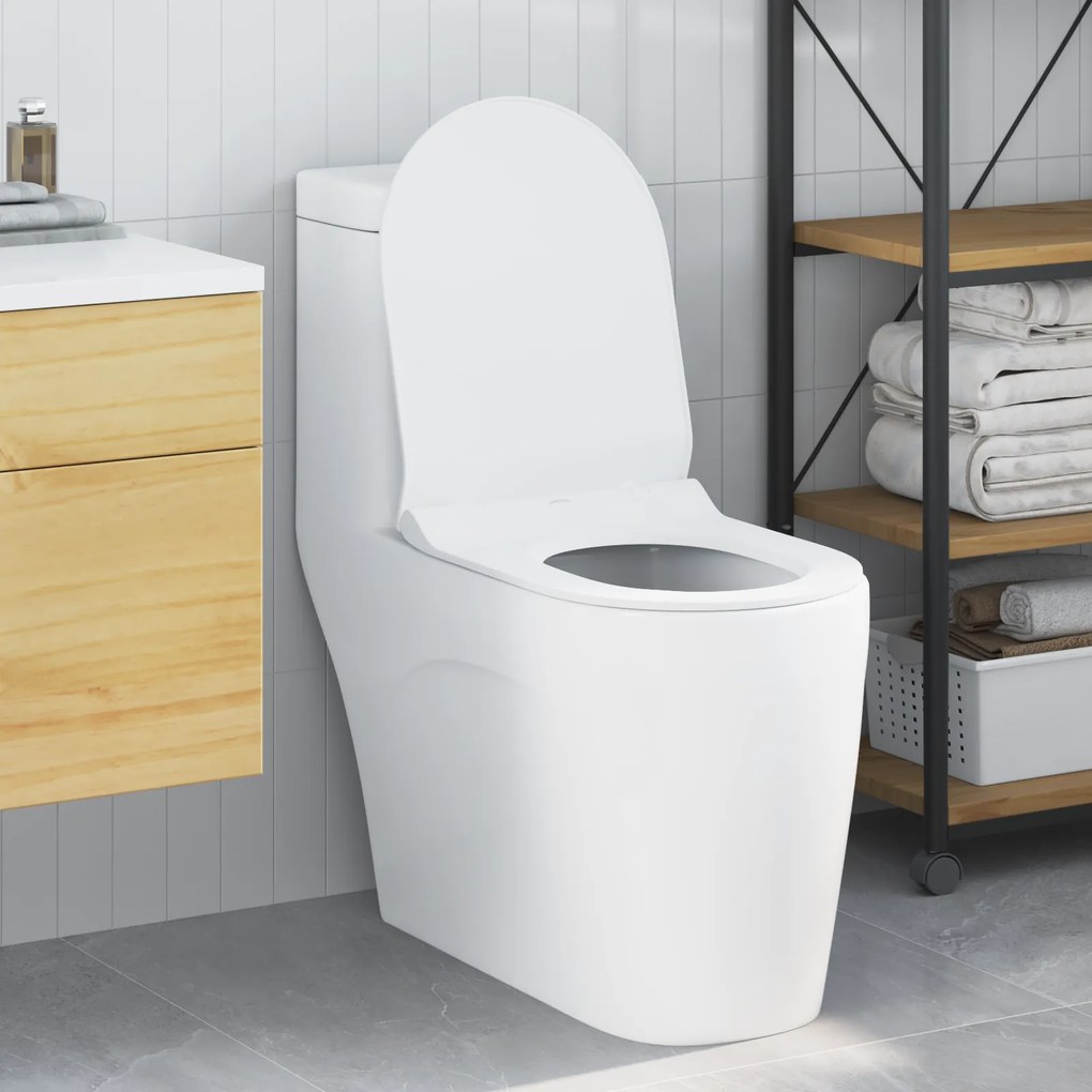 vidaXL Λεκάνη Λευκό 48.5 x 36 x 5 εκ. Πολυπροπυλένιο