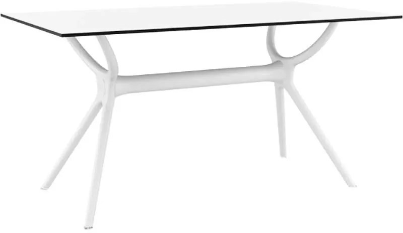 Τραπέζι Air 140Χ80Εκ. White Laminate 12Mm