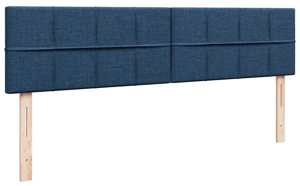 Οθωμανικό κρεβάτι με στρώμα μπλε 180x200cm ύφασμα 3311483