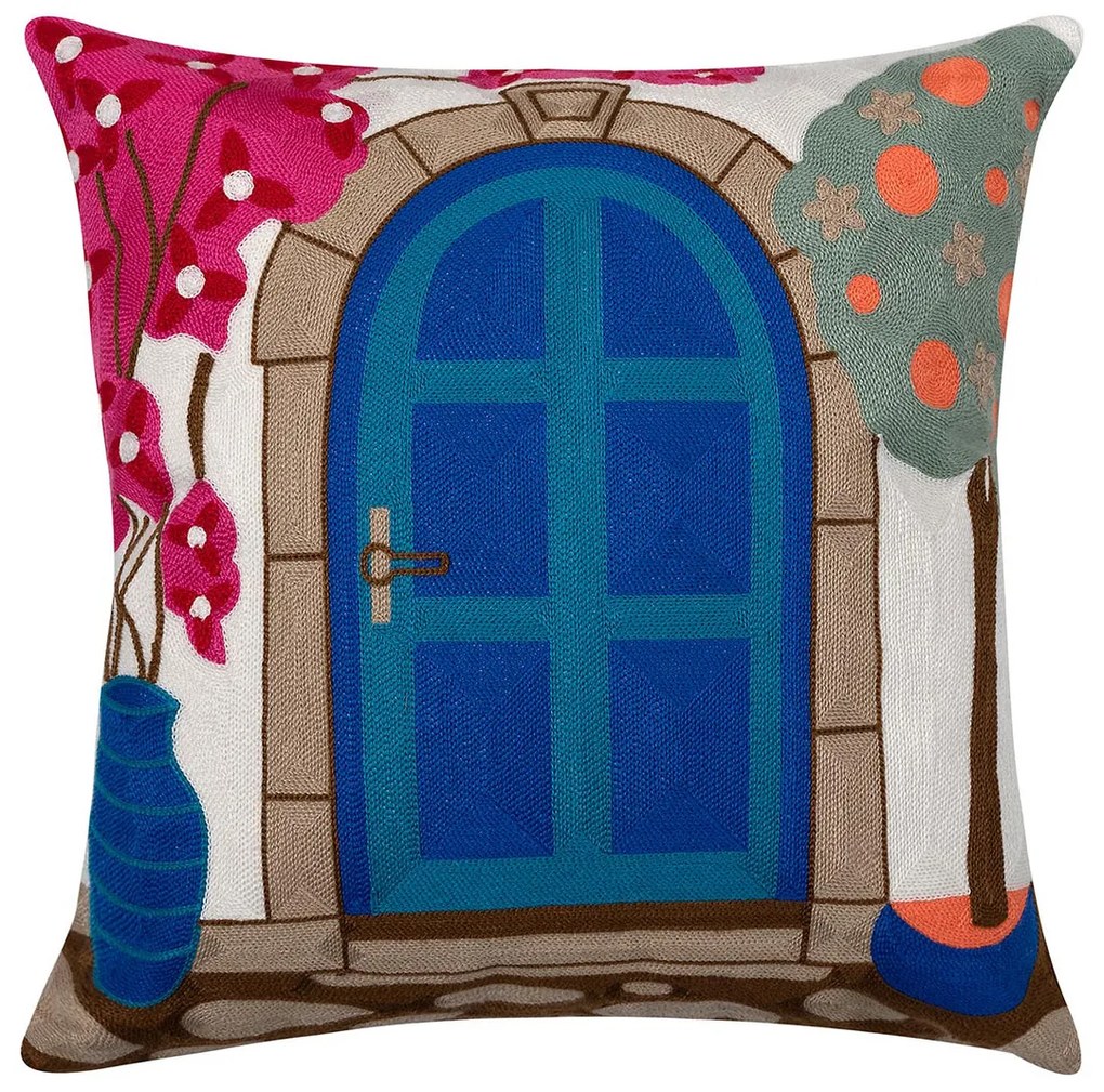 Διακοσμητική Μαξιλαροθήκη (45x45) Silk Fashion Polygazo250