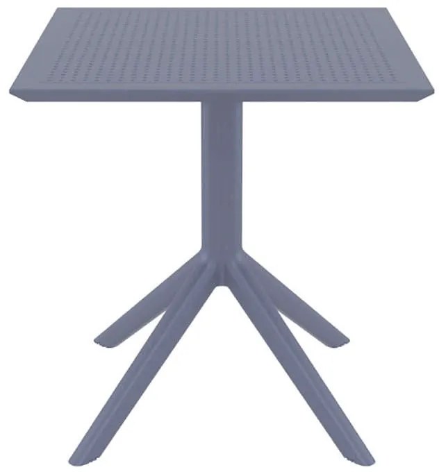 ΤΡΑΠΕΖΙ ΠΟΛ/ΝΙΟΥ 70X70X74εκ. DARK GREY