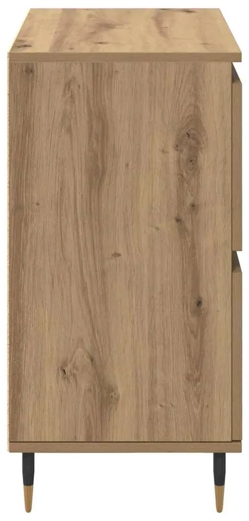 vidaXL Πλαϊνό γραφείο Καφέ 60 x 35 x 70 cm Επεξεργασμένο ξύλο