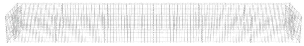 vidaXL Συρματοκιβώτιο-Γλάστρα Υπερυψωμένη 540x90x50 εκ. Γαλβ. Χάλυβας