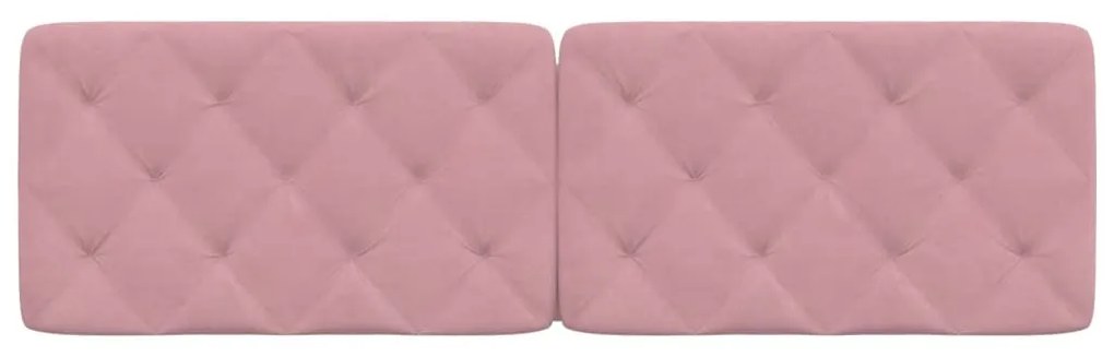 vidaXL Μαξιλάρι για Κεφαλάρι Ροζ 160 εκ. Βελούδο