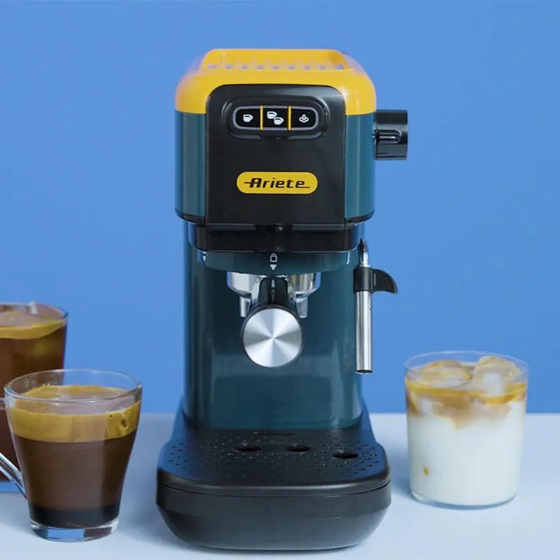 Καφετιέρα Ariete ESPRESSO COLOR 1399/16, 1300W, 15 bar, 1.1 l, αλεσμένος και ESE, κίτρινο
