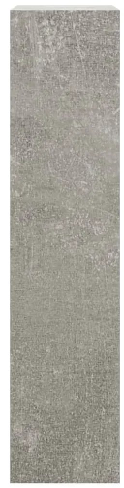 vidaXL Παπουτσοθήκη Γκρι Σκυροδέματος 63x24x103 εκ. Επεξεργασμένο Ξύλο