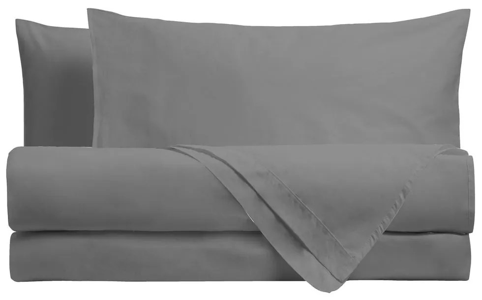 Amo la Casa Σετ Σεντόνια King Size Percale με Λάστιχο 240Χ290 & 170Χ200 & 50Χ80/2 cm