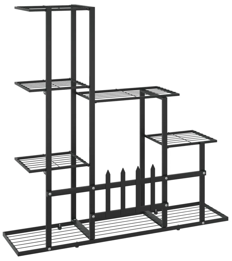 vidaXL Ανθοστήλη Μαύρη 94,5 x 25 x 88 εκ. Μεταλλική